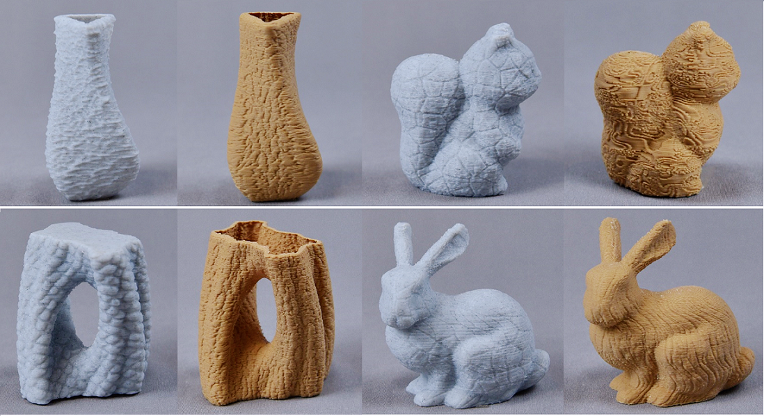 Man-made by Computer: On-the-Fly Fine Texture 3D Printing